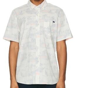 chubbies the sunset friday polo shirt off white with purple & pink men xxlarge